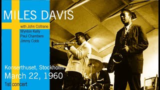 Miles Davis with John Coltrane March 22 1960 Konserthuset Stockholm 1st concert [upl. by Bernadina504]