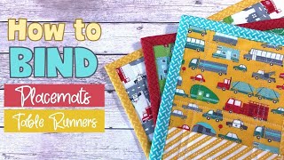 How to Bind Placemats amp Table Runners  Tutorial [upl. by Yggep]