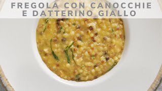 Fregola con cannocchie e datteri giallo  Saporie  Chef Stefano De Gregorio [upl. by Lifton]