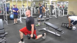 Dumbbell Front Lunge For Leg Strength [upl. by Anits39]