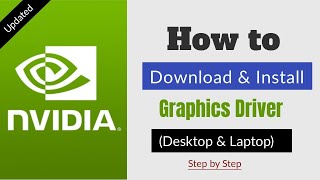 How to Download and Install NVIDIA Graphics Card Driver in PcLaptop UPDATED [upl. by Ayoj988]