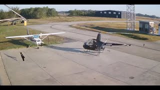 Crash of a Robinson R22 Beta on Sunday October 27 2024 at Pearland Regional Airport KLVJ Texas [upl. by Niveg]