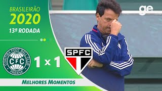 CORITIBA 1 X 1 SÃO PAULO  MELHORES MOMENTOS  13ª RODADA BRASILEIRÃO 2020  geglobo [upl. by Carnay386]