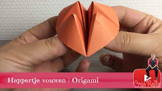 Happertje vouwen  Origami  CreaBella [upl. by Laubin]