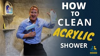 How To Clean Acrylic Tubs And Shower Walls [upl. by Tarfe]