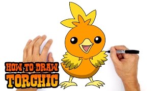 How to Draw Torchic  Pokemon [upl. by Eznyl]