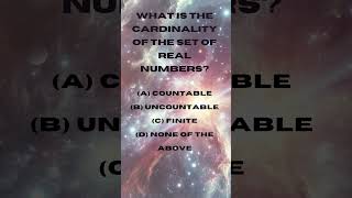 What is the cardinality of set of real numbers  BrainTeaser MathChallenge Puzzles Infinity [upl. by Jacquelynn658]