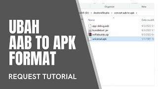 Cara convert Format AAB ke APK [upl. by Botti]