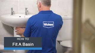 Wickes How To Fit a Basin amp Taps [upl. by Amena]