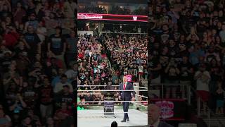 Triple H greets the Atlanta Crowd at WWE Bad Blood 2024 shorts wwe wow [upl. by Aytnahs]