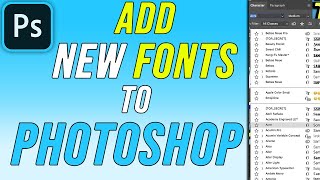 How to Add Fonts to Photoshop [upl. by Leasim]