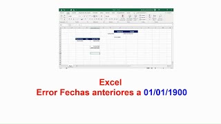 Error Fecha en Excel [upl. by Anera]