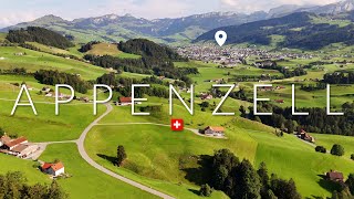 Appenzell Switzerland 4K  Fairytale Swiss Village  Walking Tour and Aerial Footage [upl. by Bonn399]