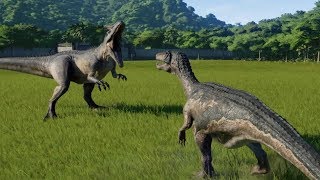 Allosaurus VS Baryonyx  Jurassic World Evolution [upl. by Eppesiug]