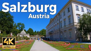 Salzburg Austria Walking Tour 4k ultra hd 60fps – With Captions [upl. by Aliemaj]