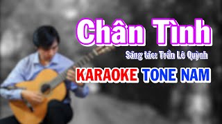 Chân Tình  Karaoke Guitar  Tone Nam  NBC [upl. by Soinski331]