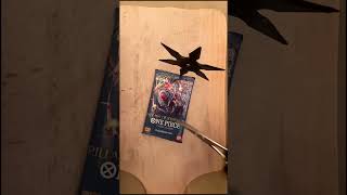 I opened booster with scissors shuriken and butcher’s knife ONE PIECE CARD GAME  BRUTAL OPENINGS [upl. by Ladiv]