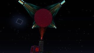 Minecraft Skyfactory 1  Draconic Core Explosion  Showcase [upl. by Almena]