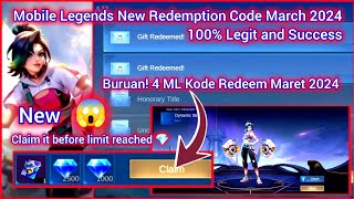 mobile Legends New Redeem Code March 01 2024  MLBB Diamond Redeem Code  Ixia Starlight March 2024 [upl. by Willey]