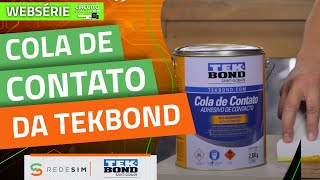 Cola de Contato Tekbond  Como usar corretamente [upl. by Naarah]