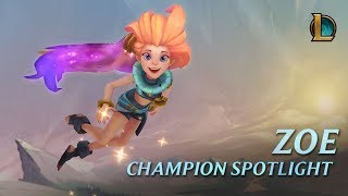 Zoe Champion Spotlight  Gameplay  League of Legends [upl. by Aneetsirk171]