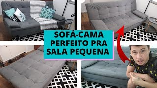 Análise DETALHADA do SOFÁ CAMA PREMIUM 3 LUGARES  RESENHA O SOFÁ CAMA PERFEITO para APÊ pequeno [upl. by Ayram]