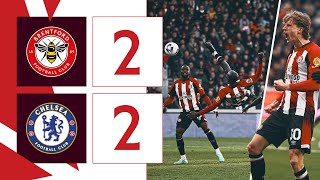 WISSA scores WONDERGOAL in derby day draw 🇨🇩🤯  Brentford 22 Chelsea  Premier League Highlights [upl. by Salem]