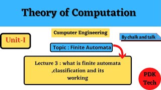 Lecture 3  what is finite automata classification and its working [upl. by Ittam]