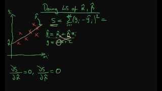 Deriving Least Squares Estimators  part 1 [upl. by Willock]