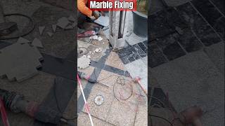 Marble flooring  Decoration polls fixing designs floordesign youtubeshorts marble construction [upl. by Enybor]