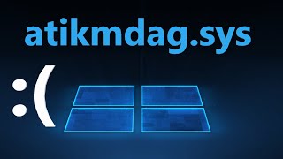 Исправление ошибки atikmdagsys на синем экране Windows 1110 [upl. by Rbma]