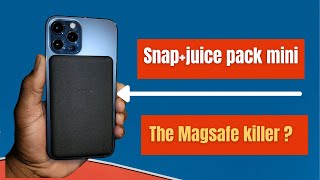 Mophie snap Juice Pack Mini  Magnetic and Portable Wireless Charger unboxing and review [upl. by Atnamas]