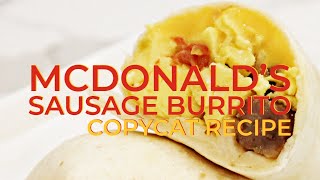 McDonalds Sausage Burritos meal prep  Copycat Recipe [upl. by Nady]