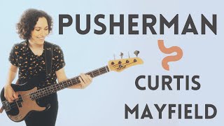 Learn The Bass Line To quotPushermanquot By Curtis Mayfield EASY Funk Bass Groove And Syncopation Lesson [upl. by Sackman]