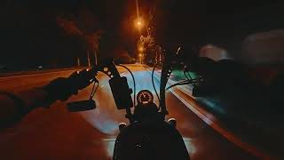 Harley Davidson Iron 883  Stage 1  4k POV  Night Ride [upl. by Nerraf778]