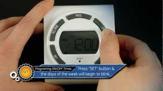 On  Off Times part 3 of 6  GE SunSmart Timer [upl. by Ardnaek]