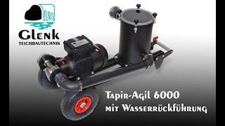 Teichschlammsauger TapirAgil 6000 mit Wasserrückführung Ein Profi Schlammsauger zur Teichreinigung [upl. by Ademla712]