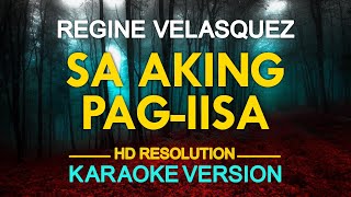 KARAOKE SA AKING PAGIISA  Regine Velasquez 🎤🎵 [upl. by Aihsal75]