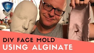 DIY Face Cast and Mold using alginate [upl. by Leisam716]