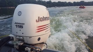 Johnson 4 Stroke Outboard Motor  Oil Change [upl. by Jessa538]