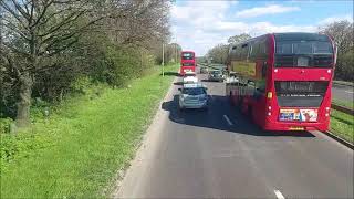 FULL JOURNEY  Greater Anglia Rail Replacement Newbury Park to Southend Victoria  VP325 LR52 BMY [upl. by Nauwtna]