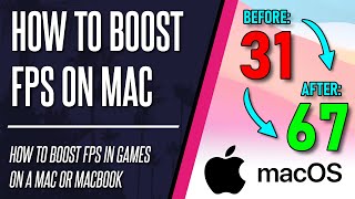 How to BOOST FPS amp Game Performance on a Mac or MacBook [upl. by Leahcimrej]