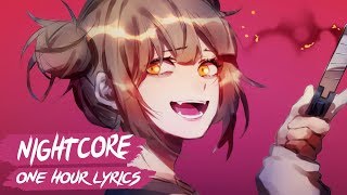 Nightcore  Pretty Little Psycho Lyrics  1 Hour [upl. by Eugene]