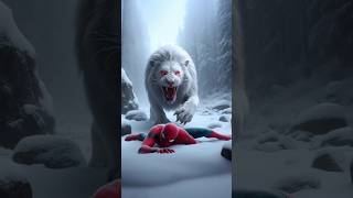 SpiderMan and Elsa Frozen vs Lion Annabelle fight battle elsafrozen spiderman flash animals [upl. by Rossy]