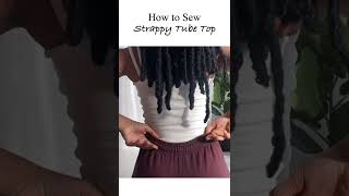 How to Sew a Spaghetti Strap Top From Scratch  Minimalist DIY Top [upl. by Ardeid]