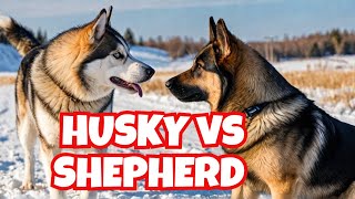 Siberian Husky vs German Shepherd Who Will Win Dog Fight  Dog Breeds  German Shepherd Dog [upl. by Marcus58]