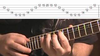 Melodic Sweep Picking amp Tapping Lick Lesson With TAB [upl. by Saffren]