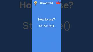 1 Streamlit tutorial St write [upl. by Atikan]