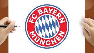 Wie zeichnet man das Logo des FC Bayern München  Einfache SchrittfürSchrittAnleitung [upl. by Sacha]