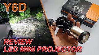 Review LED Mini Projie Y6D 50 Watt [upl. by Yeldah932]